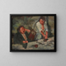 Women Doing Laundry - Edgar Degas — framed artwork on a wall