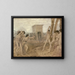Young Spartan Girls Defying the Boys - Edgar Degas — framed artwork on a wall