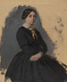 Young woman in black - Edgar Degas — artwork view
