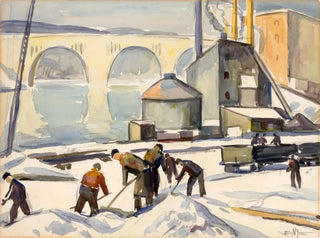 Travailleur de la CWA au Key Bridge - Edgar Nye — artwork view