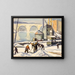 Travailleur de la CWA au Key Bridge - Edgar Nye — framed artwork on a wall