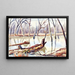 Rock Creek in Winter - Edgar Nye — framed artwork on a wall