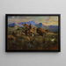 Bison Hunt - Edgar Samuel Paxson — framed artwork on a wall