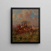 Covered Wagon Painting - Edgar Samuel Paxson — framed artwork on a wall