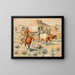 Train de chariots sans titre - Edgar Samuel Paxson — framed artwork on a wall