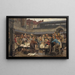 The Old Fish Market in Antwerp in 1882 - Edgard Farasyn — framed artwork on a wall