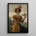 Reproduction of the painting Lady with Falcon - Edmond-Louis Dupain