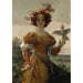 Reproduction of the painting Lady with Falcon - Edmond-Louis Dupain