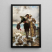 Reproduction of the painting Romantic scene at the seaside - Edmond-Louis Dupain