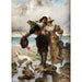 Reproduction of the painting Romantic scene at the seaside - Edmond-Louis Dupain