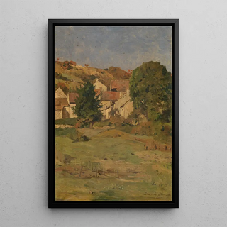 A view near Saint-Jean-de-Luz - Edmond Charles Joseph Yon — framed artwork on a wall