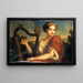 Allegory of Music - Edmond Collignon — framed artwork on a wall