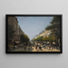 Le Boulevard des Italiens - Edmond Grandjean — framed artwork on a wall
