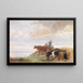 Scene of a shepherd - Edmond Jean-Baptiste Tschaggeny — framed artwork on a wall