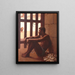 A thinker gladiator - Edmund Blair Leighton — framed artwork on a wall