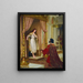 A king and a beggar - Edmund Blair Leighton — framed artwork on a wall