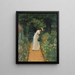 The Lady's Garden - Edmund Blair Leighton — framed artwork on a wall