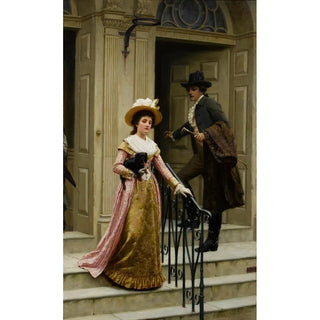 My Neighbor Next Door - Edmund Blair Leighton — artwork view