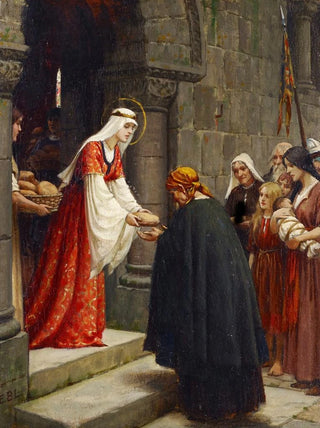 La Charité de Sainte Élisabeth de Hongrie - Edmund Blair Leighton — artwork view