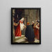 La Charité de Sainte Élisabeth de Hongrie - Edmund Blair Leighton — framed artwork on a wall