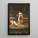 L'Enlèvement - Edmund Blair Leighton — framed artwork on a wall