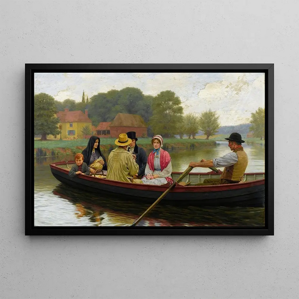 The Baccalaureate - Edmund Blair Leighton — framed artwork on a wall
