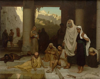 L'aveugle à la piscine de Siloé - Edmund Blair Leighton — artwork view