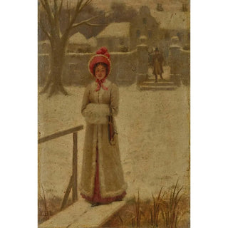 The Winter Walk - Edmund Blair Leighton — artwork view