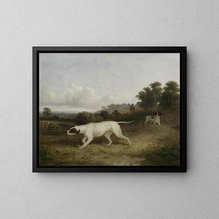 Indicators in a Landscape - Edmund Bristow — framed artwork on a wall