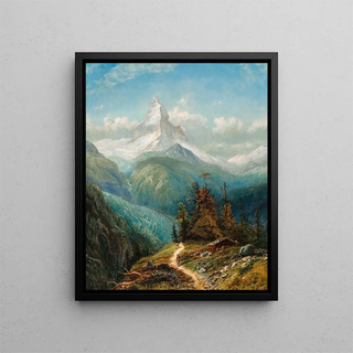 The Matterhorn - Edmund Darch Lewis — framed artwork on a wall