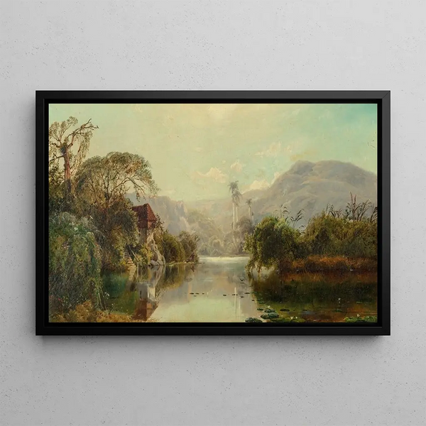 View of Cuba - Edmund Darch Lewis — framed artwork on a wall