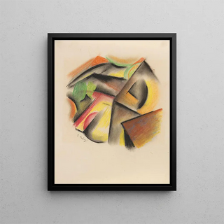 Untitled Painting - Edmund Fabry — framed artwork on a wall