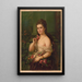Beauty Brunette - Edmund Foerster Co — framed artwork on a wall