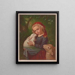 The Pets - Edmund Foerster Co — framed artwork on a wall