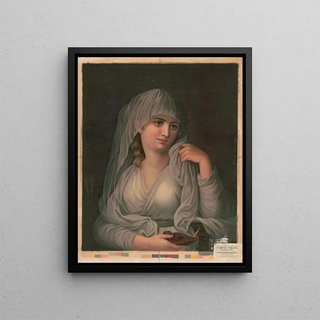 Virgin Vestal Painting - Edmund Foerster Co — framed artwork on a wall