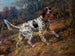 English Setter painting with a pheasant - Edmund Henry Osthaus — artwork view