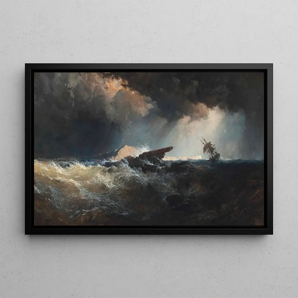 Filey Brigg - Edmund John Niemann — framed artwork on a wall