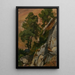 Reproduction of the painting Falaise with trees near Olevano - Edmund Kanoldt