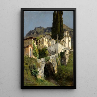 Reproduction of the painting of Sainte Marie de la Paix at Nobiallo - Edmund Kanoldt