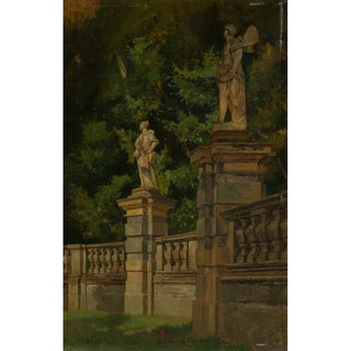 Study of the Villa Carlotta Park in Tremezzo - Edmund Kanoldt — artwork view