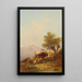 Alpine pasture - Edmund Mahlknecht — framed artwork on a wall