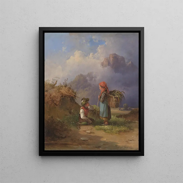 Growth of Courses - Edmund Mahlknecht — framed artwork on a wall