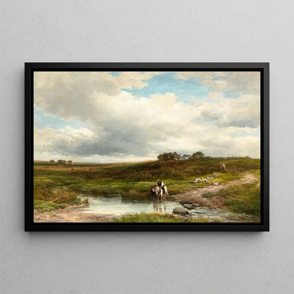 Clodagh Moor, Cornwall - Edmund Morison Wimperis — framed artwork on a wall