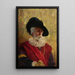 Self-portrait in 16th-century costume - Edmund Perle — framed artwork on a wall