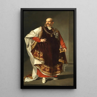 Reproduction of the painting L'empereur François-Joseph Ier en habit de l'ordre de la Toison d'or - Edmund Plz