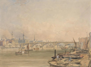 A view of London Bridge - Edmund Walker — artwork view