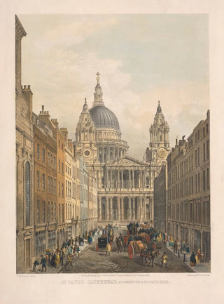Edmund Walker - St Pauls Cathedral looking up Ludgate Hill.webp