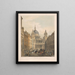 Saint Paul’s Cathedral with view of Ludgate Hill - Edmund Walker — framed artwork on a wall