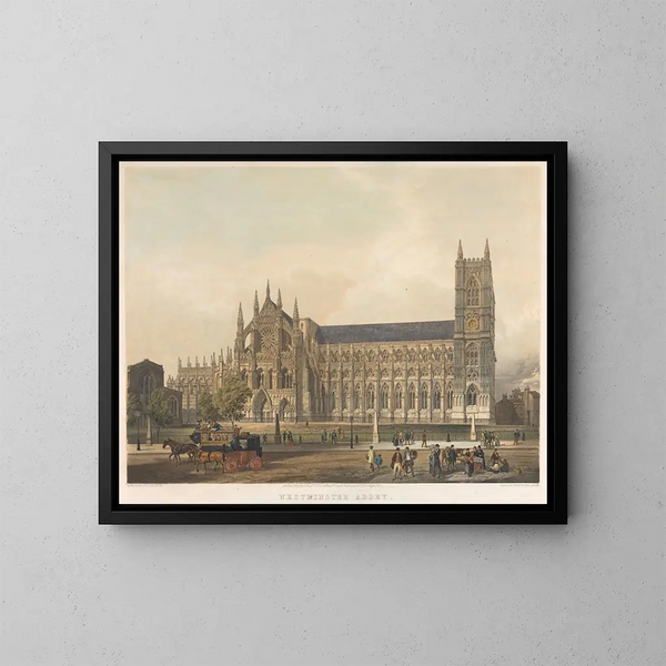Westminster Abbey - Edmund Walker — framed artwork on a wall