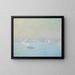 A Misty Day on the Hudson - Edmund William Greacen — framed artwork on a wall